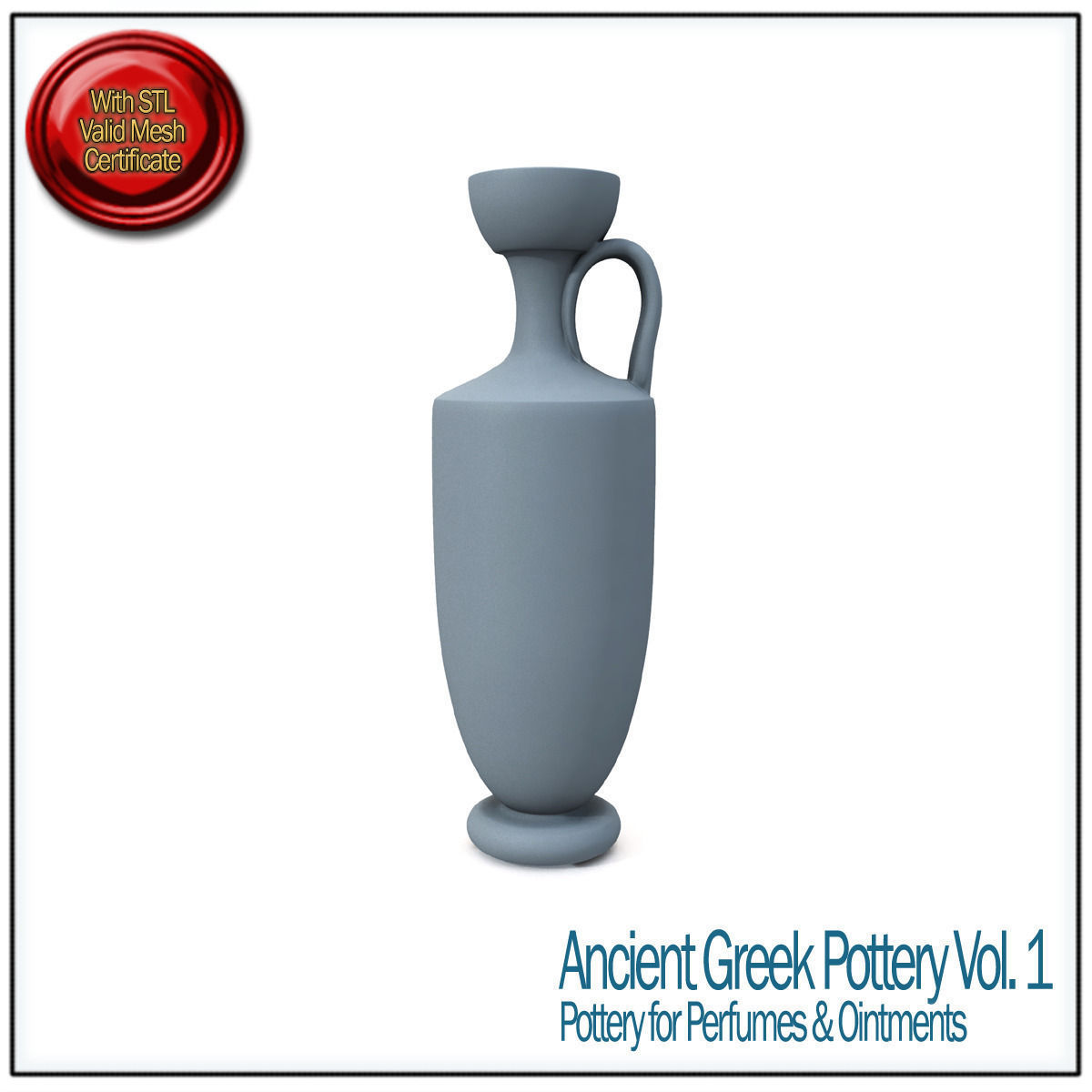 Ancient Greek Pottery Vol 1 STL Printable 3D print model_2