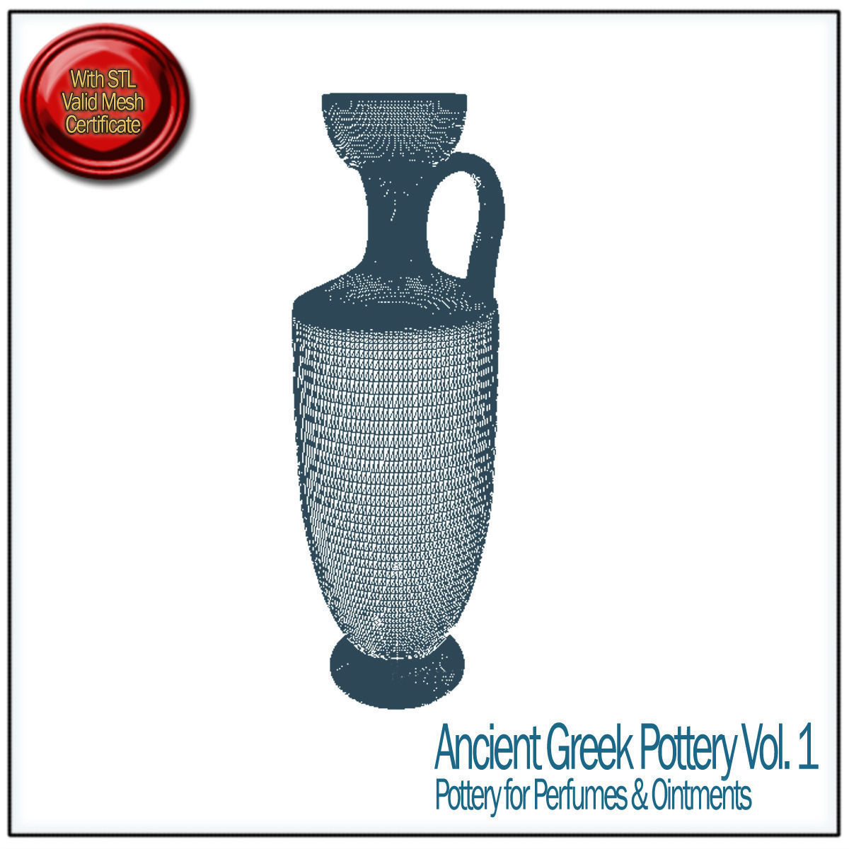 Ancient Greek Pottery Vol 1 STL Printable 3D print model_10