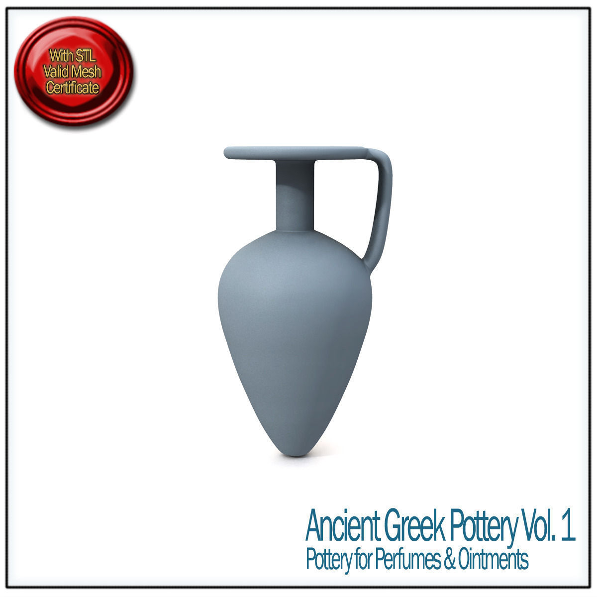 Ancient Greek Pottery Vol 1 STL Printable 3D print model_3