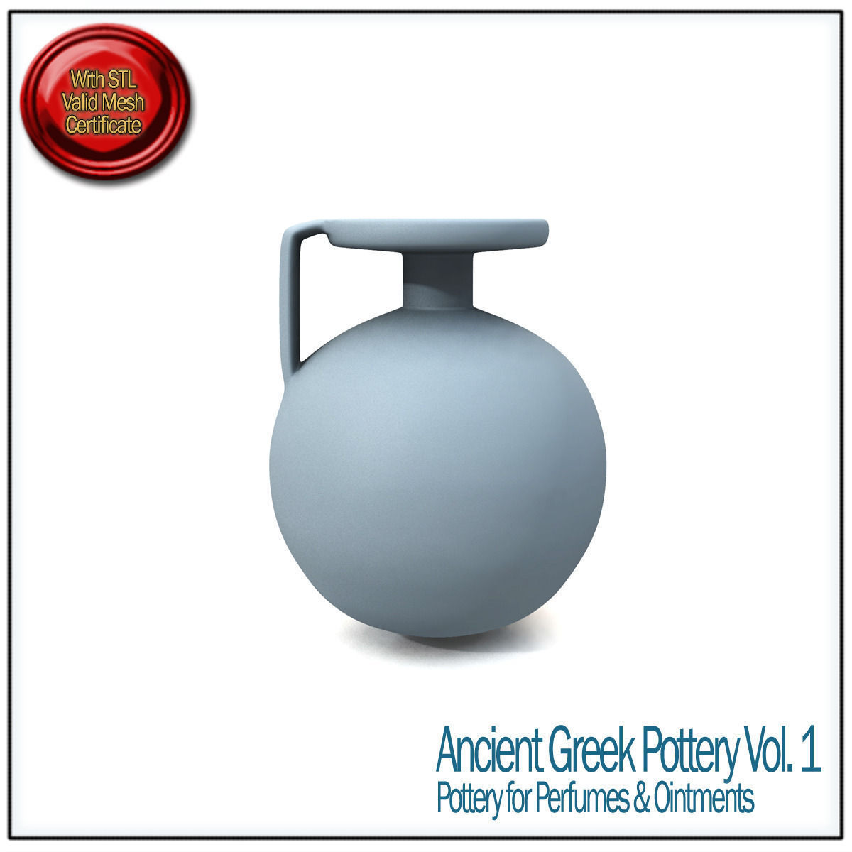 Ancient Greek Pottery Vol 1 STL Printable 3D print model_5