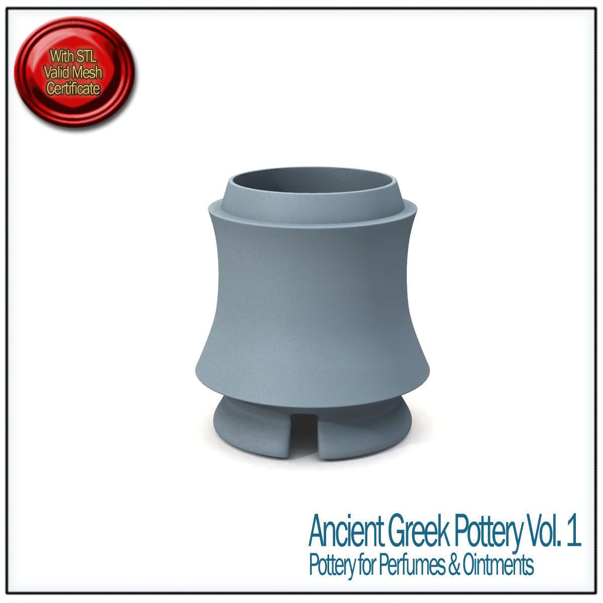 Ancient Greek Pottery Vol 1 STL Printable 3D print model_8