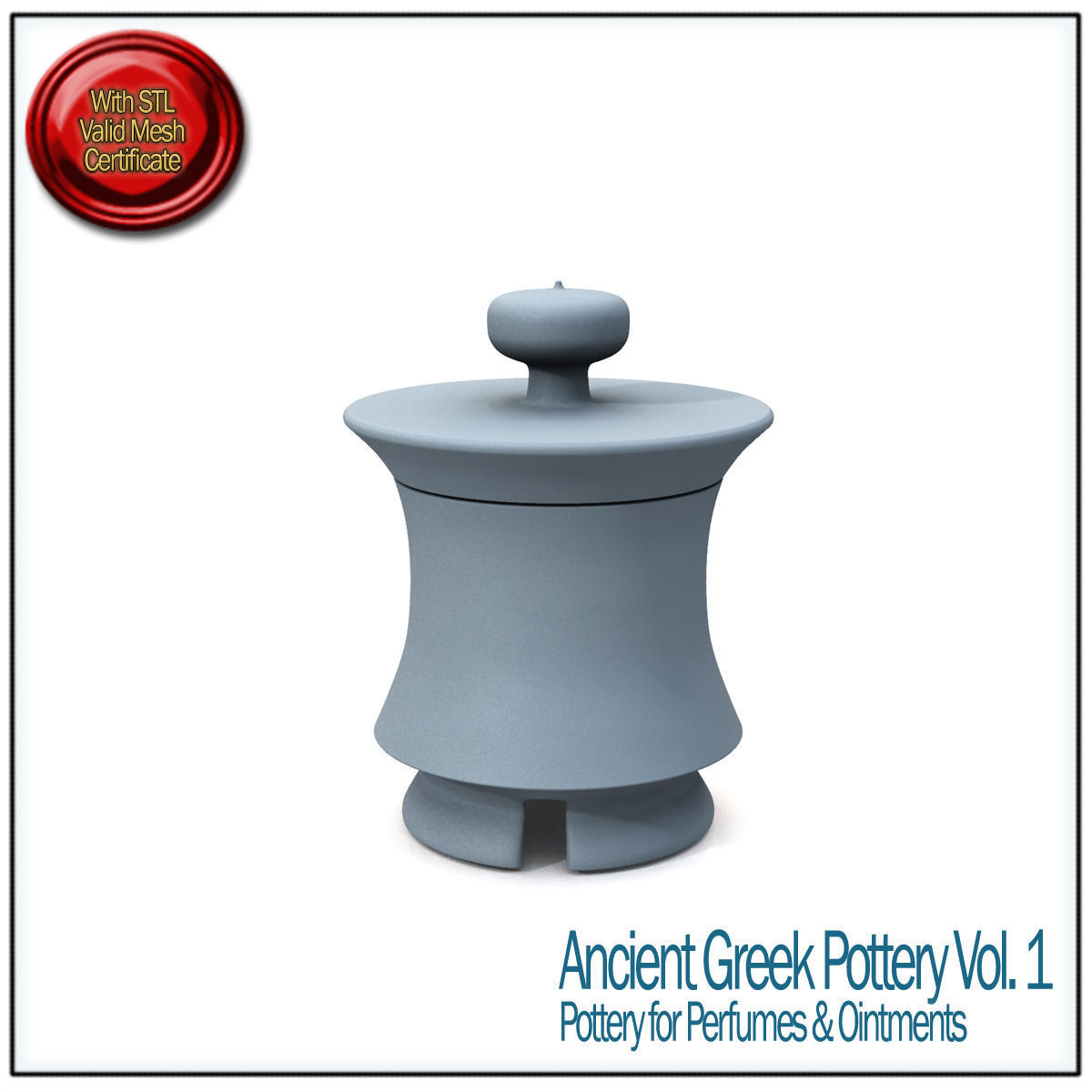 Ancient Greek Pottery Vol 1 STL Printable 3D print model_9