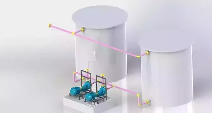 Water distribution station