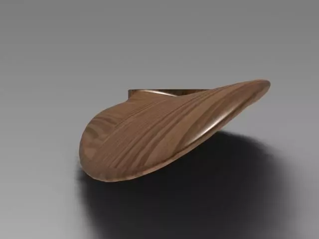 Propeler wooden bowl Free 3D model