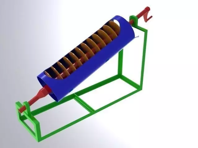 Archimedean screw Free 3D model