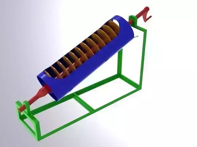 Archimedean screw Free 3D model