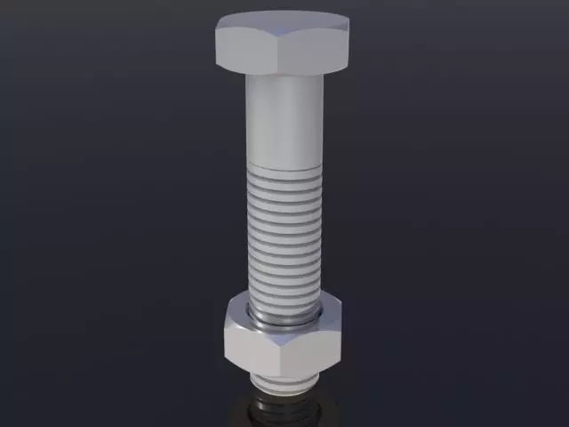 Nut bolt Free 3D model_0