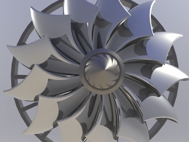 Gas turbine Free 3D model_1
