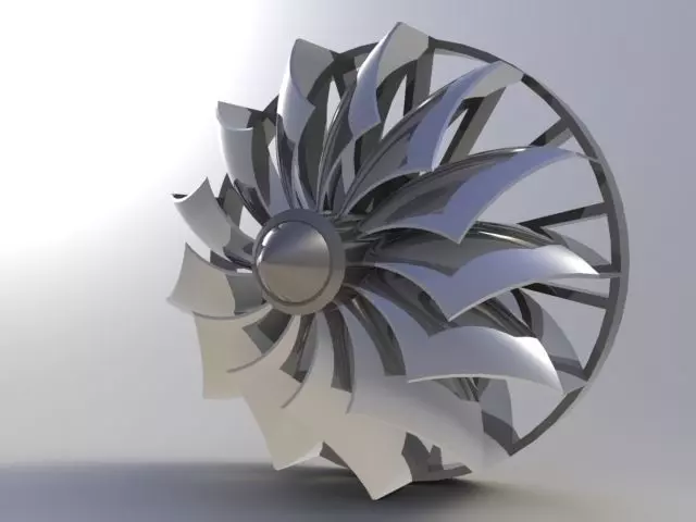 Gas turbine Free 3D model_0