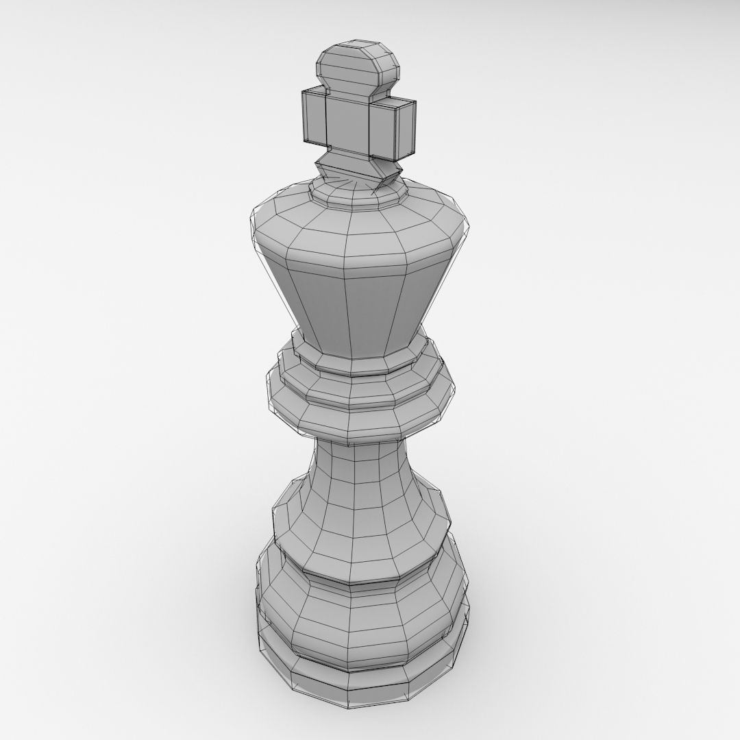 King Chess 3D model_4