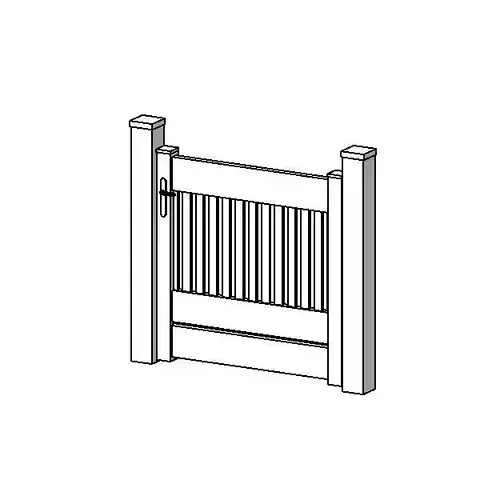 Portail PVC  simple - 01
