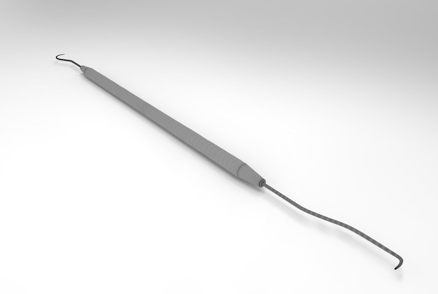 Dentist pick Low-poly 3D model_5