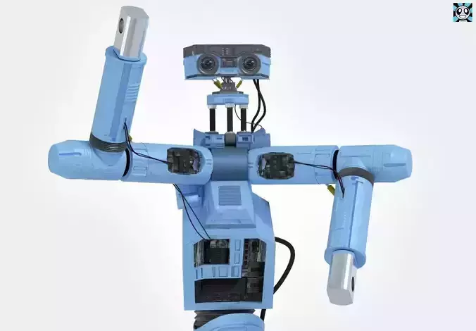 Robot with arms 3D model