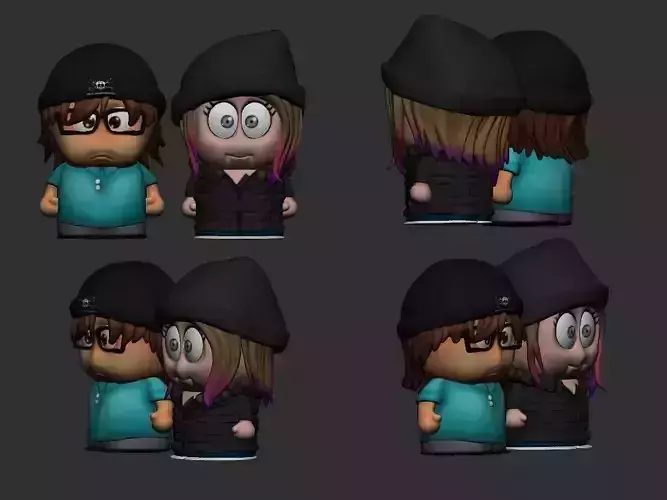 cute toy couple 3d print