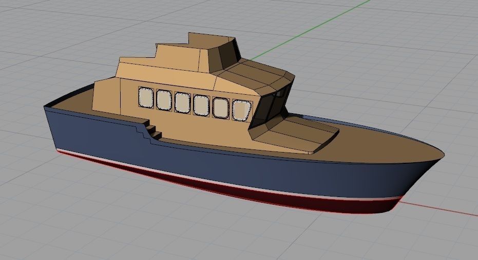 basic ship model free 3D model CGTrader