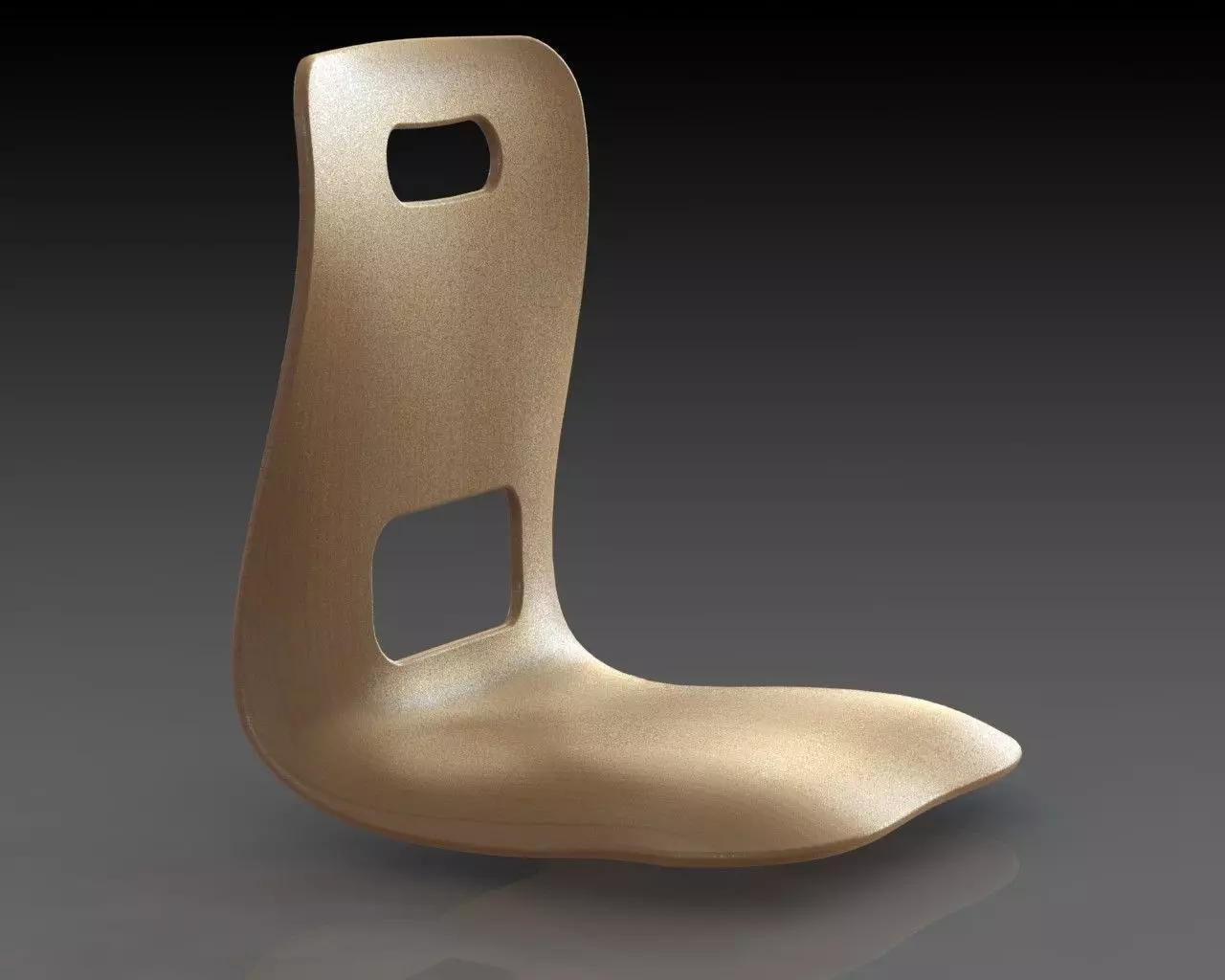 chair made of carbon fiber Free 3D model