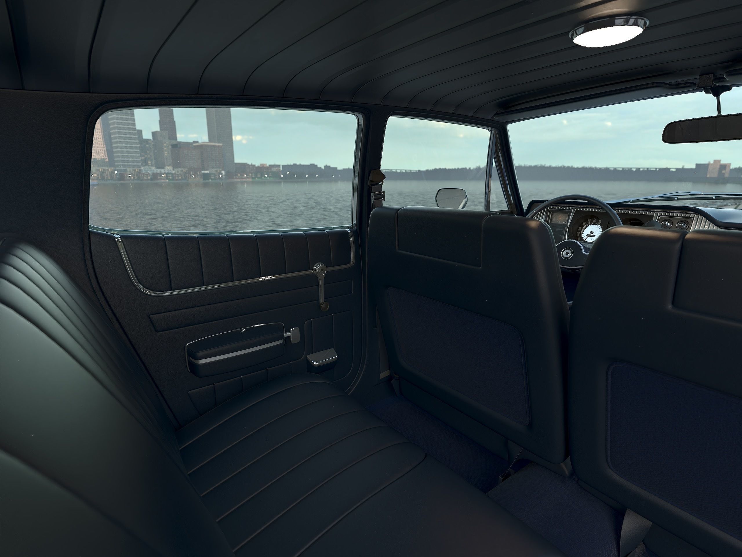 AMC Matador Police 1972 3D model_11