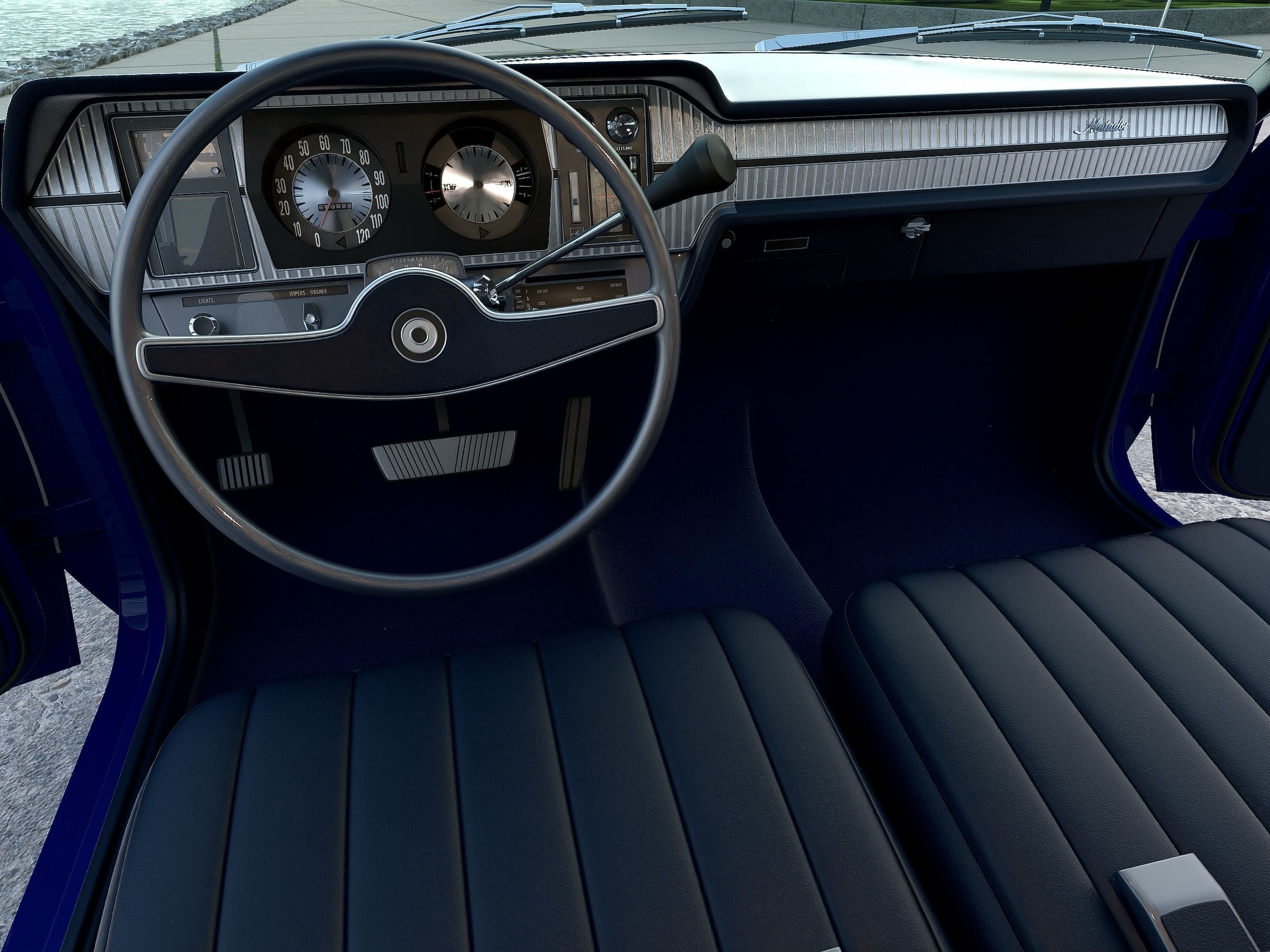 AMC Matador Police 1972 3D model_8