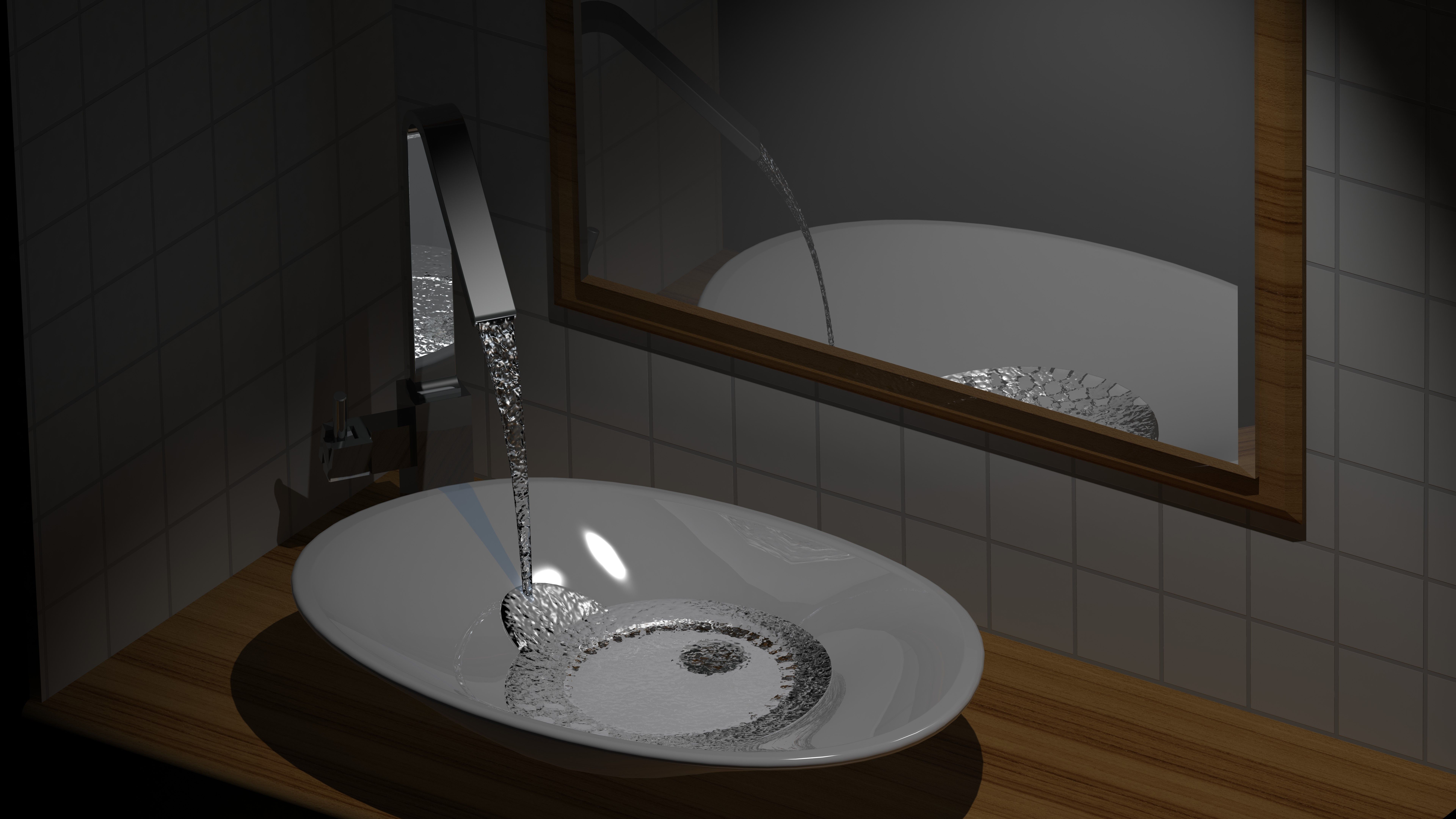 Water fittings  lavatory Free 3D model_1