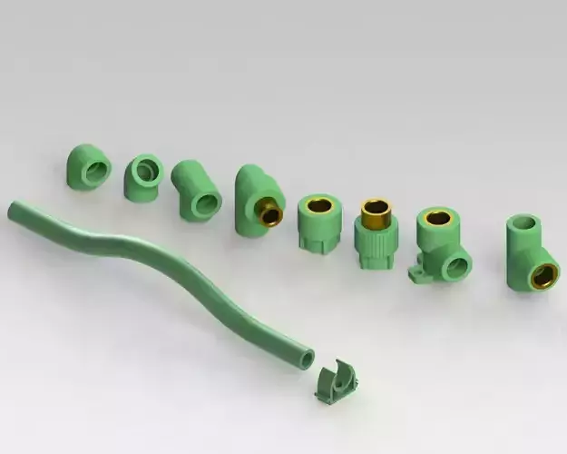 Water fittings  lavatory Free 3D model