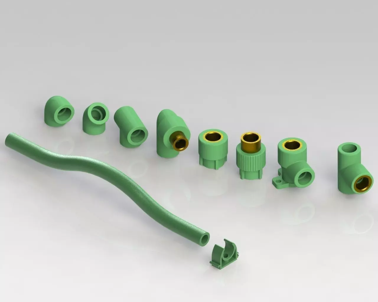 Water fittings  lavatory Free 3D model_0