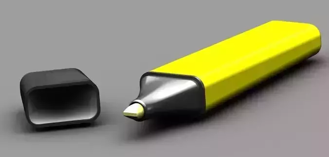 Marker Pen Free 3D model