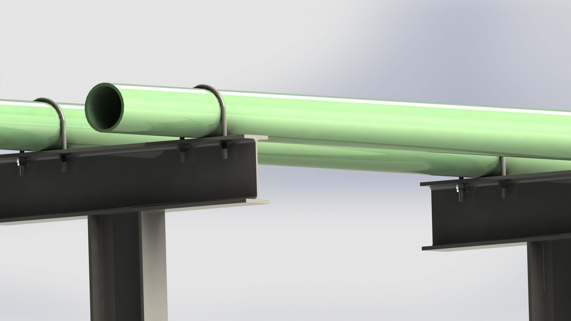 Pipe support free 3D model CGTrader
