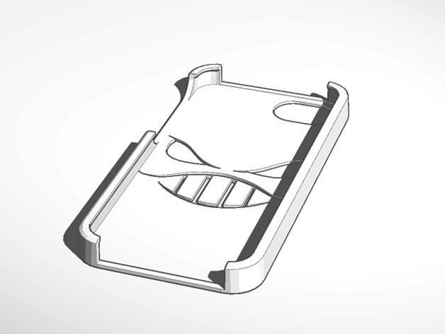 Angry face Iphone 5 case 3D print model_1