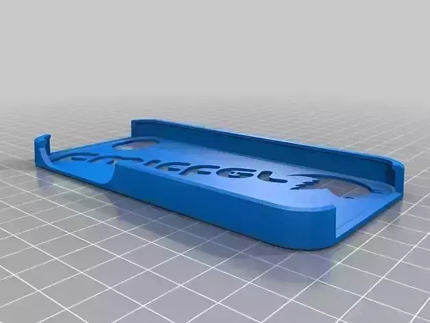 Iphone 5 Twitter logo with bird case 3D print model