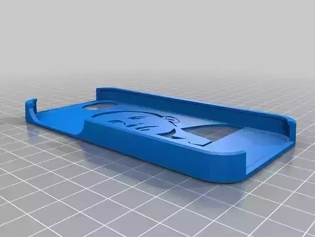 Obama stencil case Iphone 5 3D print model