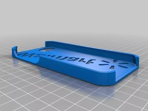 Iphone 5 Walmart logo case 3D print model