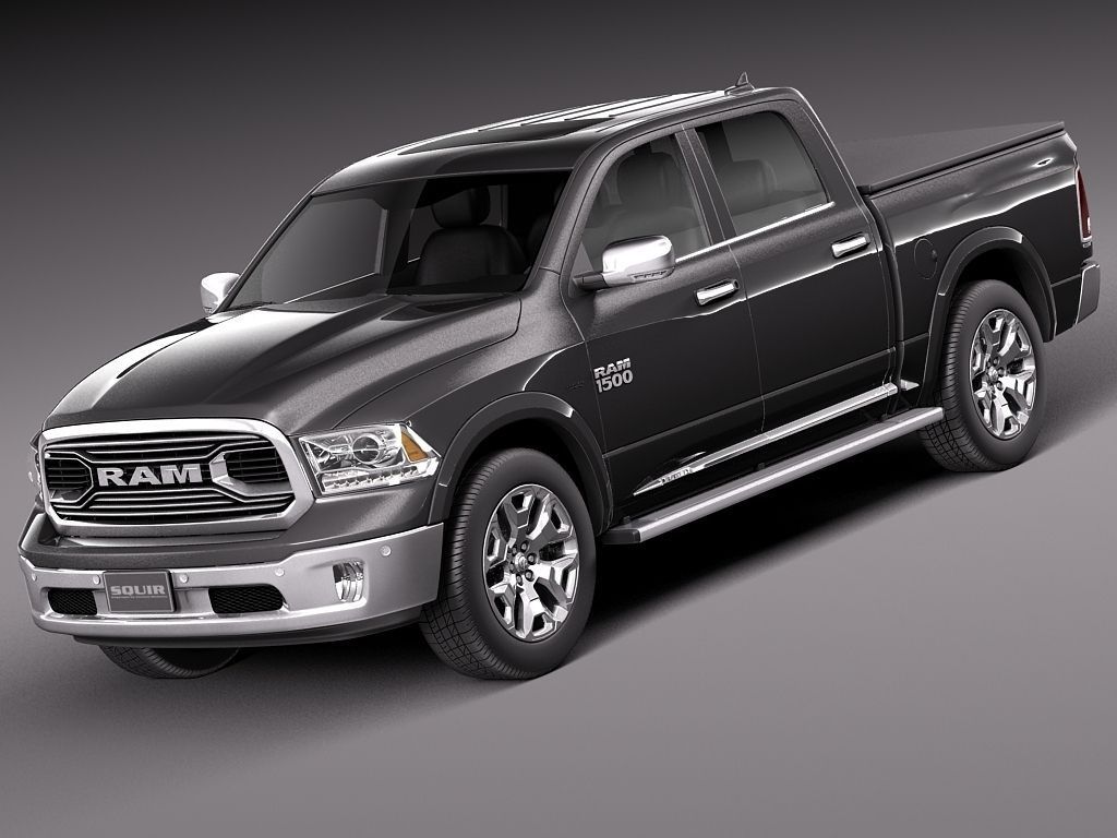 Dodge Ram 1500 Laramie Limited 2015 3D Model MAX OBJ 3DS