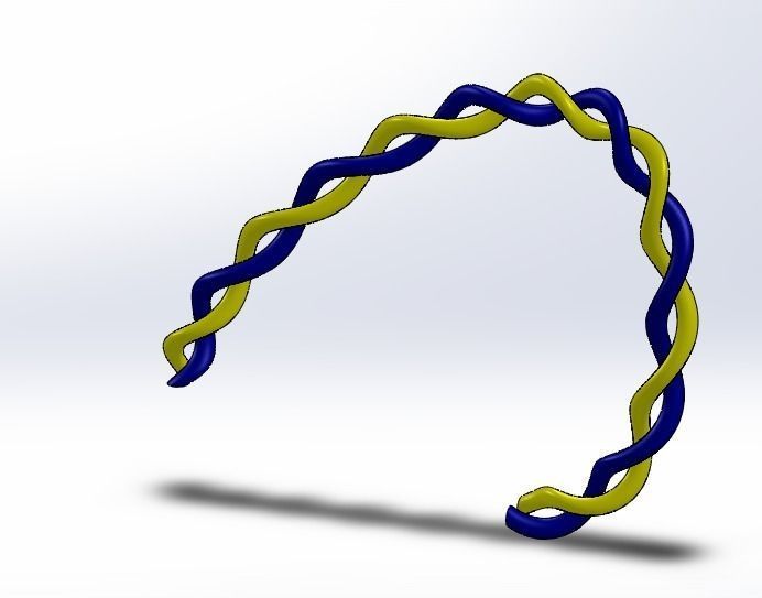 Twisted Wires Free 3D model_1