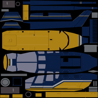 Bo105 V3 Helicopter Low-poly 3D model_5