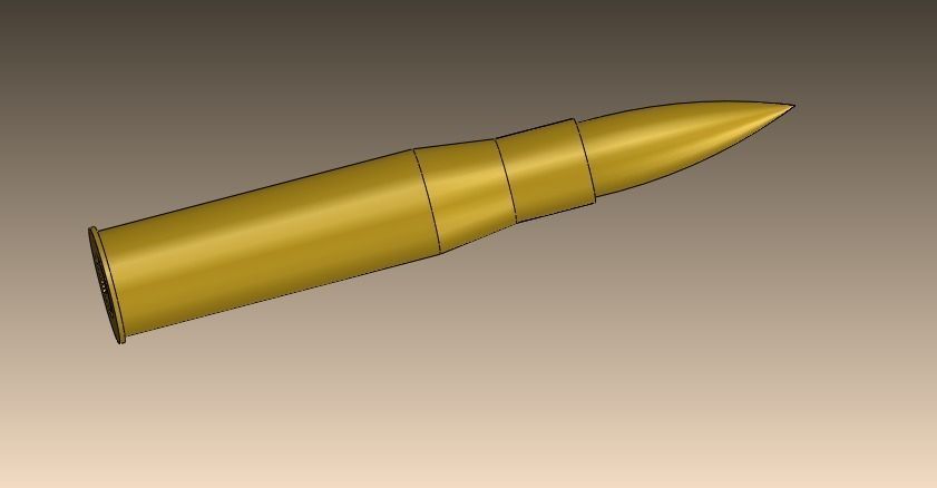 Sniper Bullet Free 3D model_3