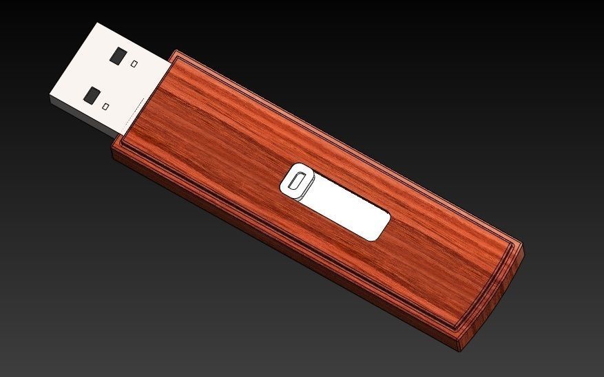 Pen-Drive usb flash drive Free 3D model_4