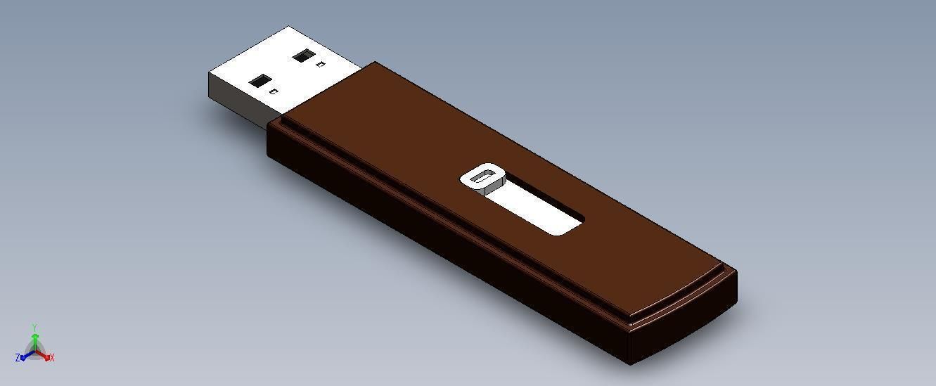 Pen-Drive usb flash drive Free 3D model_3