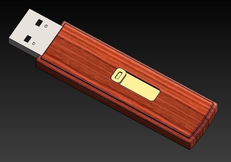 Pen-Drive usb flash drive Free 3D model_7