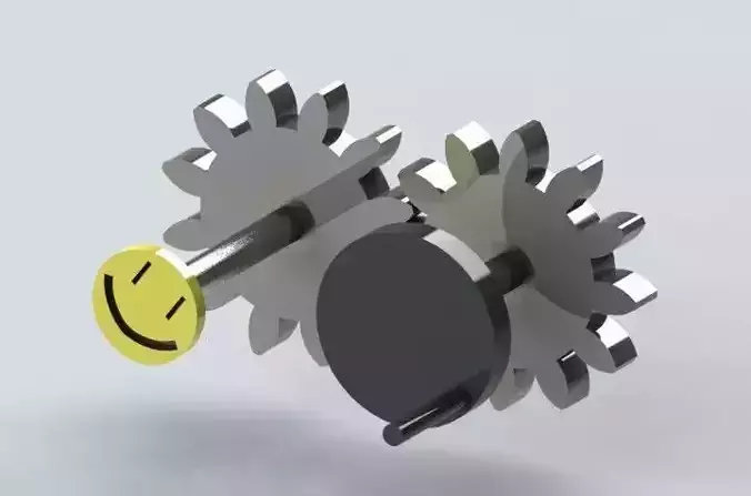 Smiley Gear Free 3D model