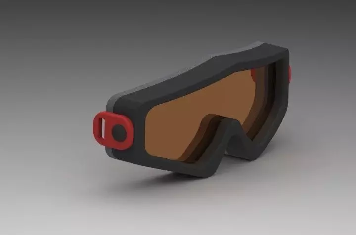 Ski goggles concept 1 Free 3D model