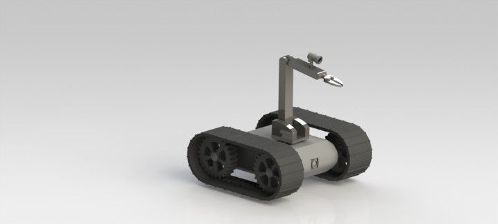 Bomb Disposal Robot Free 3D model_1