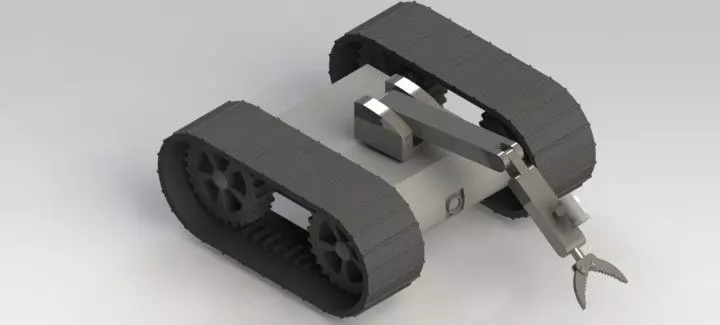 Bomb Disposal Robot Free 3D model_0