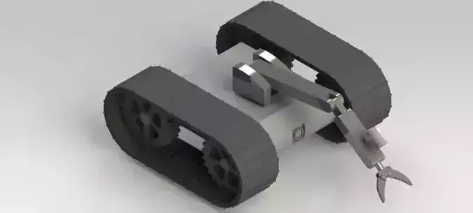 Bomb Disposal Robot Free 3D model