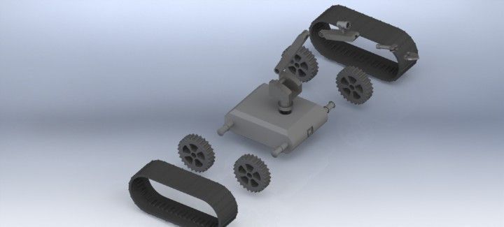 Bomb Disposal Robot Free 3D model_5