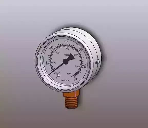 The pressure gauge Free 3D model