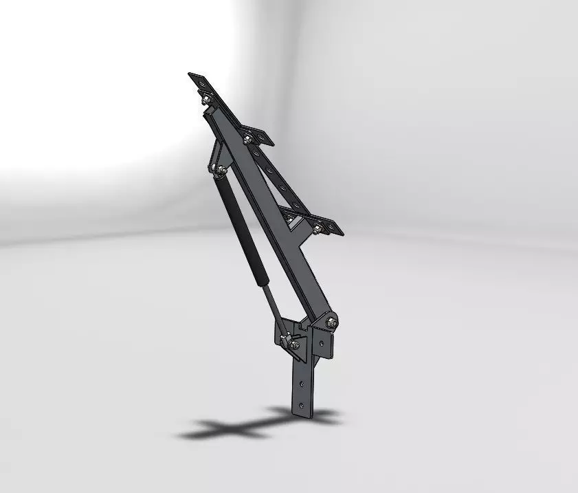 Lid hinge one shock absorbers Free 3D model