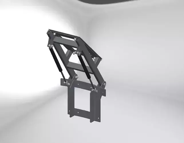 Lid hinge two shock absorbers