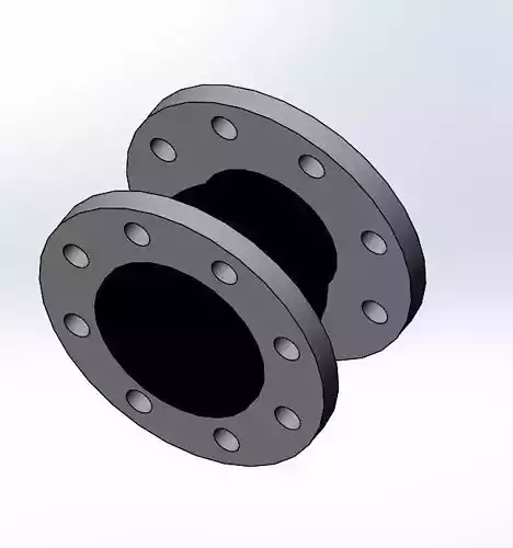 Rubber Flanged DN 80 compensators