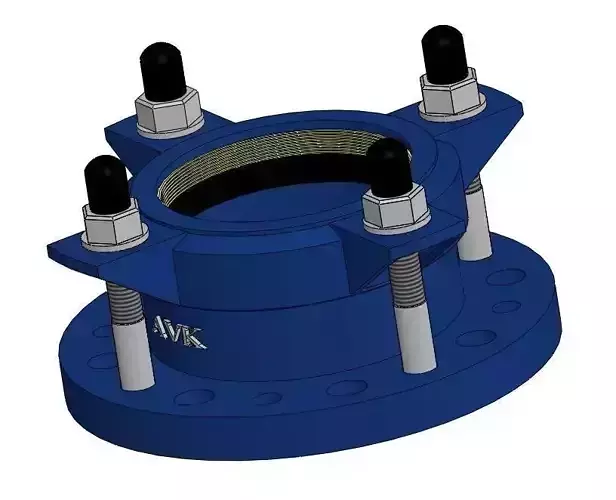 The adapter DN 100 PE 110 mm Free 3D model