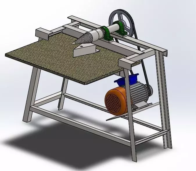 Firewood splitter Free 3D model_0